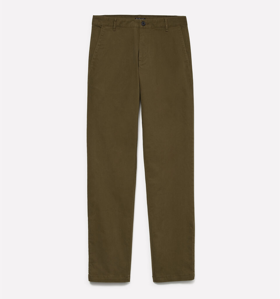 Calças chino verde-oliva - calças chinos para homem - Verde-oliva | Sisley image number 1
